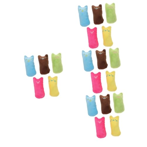 FOMIYES 4sets Indoor Spielzeug Molaren Zahnen Spielzeug Plüsch Kissen Für Katzen 5 Stücke * 4 von FOMIYES
