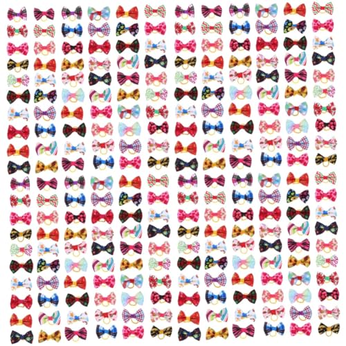 FOMIYES 240 STK Haustierkopfblume hundebuch hundebücher katzengeschenke katzendeko Katzenschleife katzenzubehöhr Katze Dekoration klassischer Stil Hündchen der Stoff Blütenkopf von FOMIYES