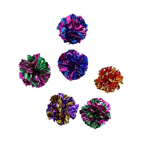 FOMIYES 24St Bälle Spielzeug für Haustiere Katzenspielzeug die Katze Spielzeugball Papierball Rasselkugel FOMIYES 24St Bälle Spielzeug für Haustiere Katzenspielzeug die Katze Spielzeugball Papierball Rasselkugel von FOMIYES