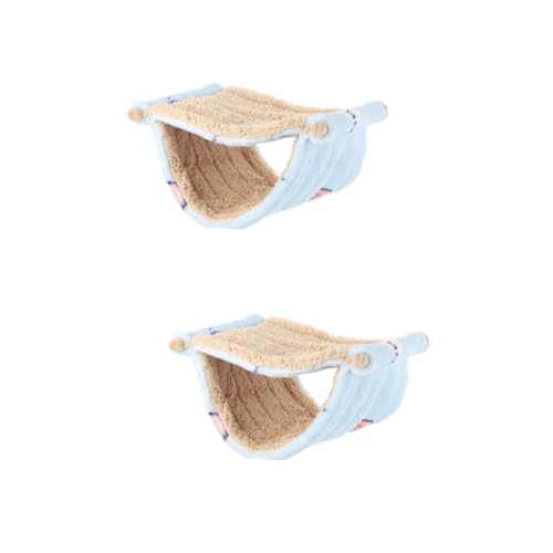 FOMIYES 2stücke Dekorative Hängematte Für Kleintiere Doppellagige Hamsterhängematte Für Meerschweinchen Und Chinchillas Für Spiel Und Schlaf Installieren von FOMIYES