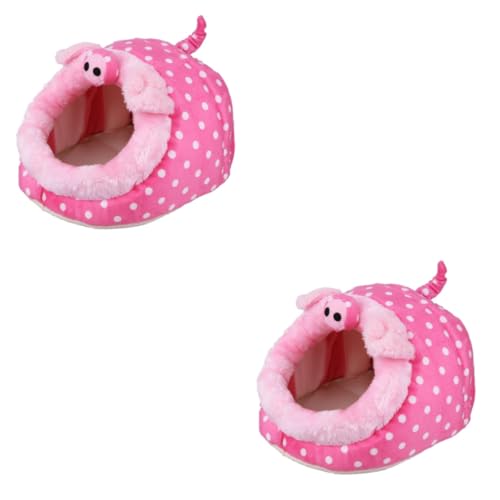 FOMIYES 2 Stücke Luxuriöse Haustier Bett Große Weiche Tier Nest Design Für Hamster Eichhörnchen Ratte FOMIYES 2 Stücke Luxuriöse Haustier Bett Große Weiche Tier Nest Design Für Hamster Eichhörnchen Ratte von FOMIYES