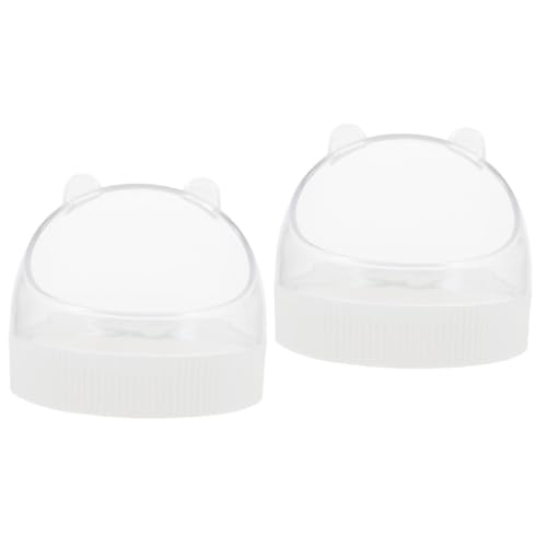 FOMIYES 2 Stücke Acryl Hamster Spielzeug Pet Schüssel Ratte Lebensmittel Schüssel Chinchilla Schüssel Sicher für Den Täglichen Gebrauch von FOMIYES