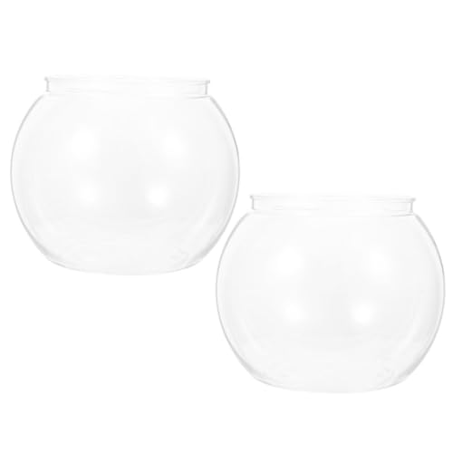 FOMIYES Rundes Aquarium Aus Kunststoff Mini-Aquarium Für Den Schreibtisch Bruchsichere Fischschalen Wohn-Aquarium Für Zuhause Und Büro Dekoration FOMIYES Rundes Aquarium Aus Kunststoff Mini-Aquarium Für Den Schreibtisch Bruchsichere Fischschalen Wohn-Aquarium Für Zuhause Und Büro Dekoration von FOMIYES