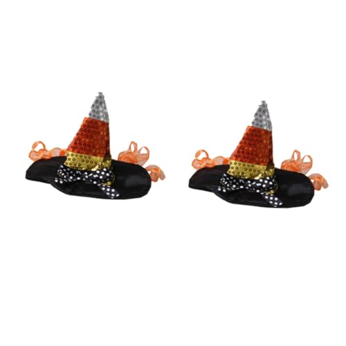 FOMIYES 2 Stück – Langlebiges Material Katzen-hexenhut Zaubererhut Für Halloween-kostüme Party-zubehör Schwarz S von FOMIYES