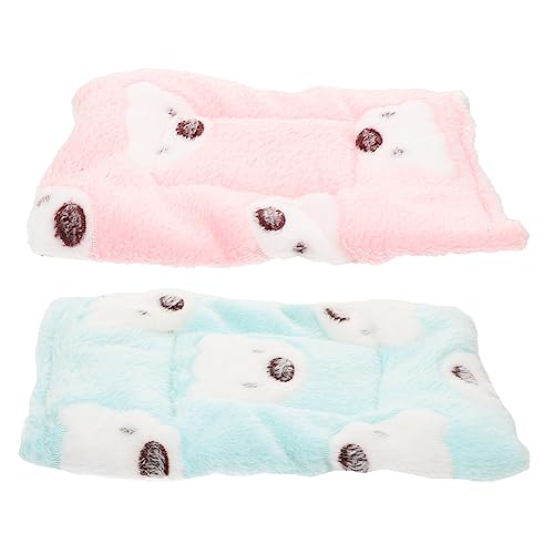 FOMIYES 2St Hamster Pad Weihnachten Hamster Winter warmes Bett Eichhörnchen Bettmatte Hamster Bett Matte Schlafbett für Hamster Igel warme Unterlage schlafendes Nest Matratze Ruhematte von FOMIYES