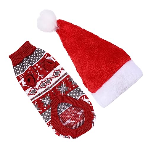 FOMIYES 2 Stücke Rentier Haustier Kleidung Welpen Kostüm Weihnachten Pullover Hund Warme Kleidung FOMIYES 2 Stücke Rentier Haustier Kleidung Welpen Kostüm Weihnachten Pullover Hund Warme Kleidung von FOMIYES
