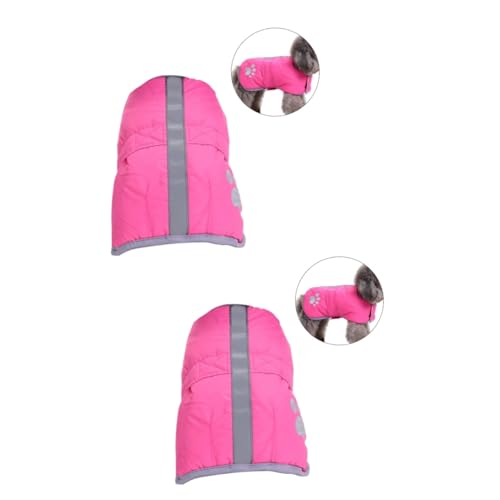 FOMIYES 2 Stücke Welpen Warme Mantel Hund Weste Reflektierende/mittelgroße/große Hunde 4XL FOMIYES 2 Stücke Welpen Warme Mantel Hund Weste Reflektierende/mittelgroße/große Hunde 4XL von FOMIYES