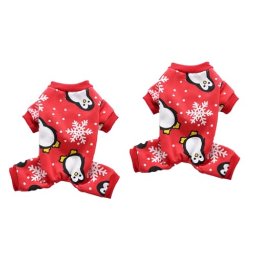 FOMIYES 2 Stücke Hundekleidung Gemütlicher Hundepyjama Weihnachtspinguin-Design Haustier-nachtwäsche Größe XL Party-Hunde-Outfit FOMIYES 2 Stücke Hundekleidung Gemütlicher Hundepyjama Weihnachtspinguin-Design Haustier-nachtwäsche Größe XL Party-Hunde-Outfit von FOMIYES