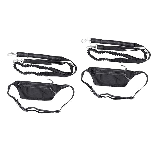 FOMIYES 2 Stücke Hund Leine Mit Taille Pack Elastische Bungee Leine Kit Für Walking Laufen von FOMIYES