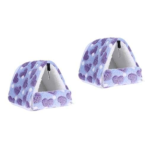 FOMIYES 2st Haustierbett Schlafsack Violett Meerschweinchen-Nest Baumwollnest von FOMIYES