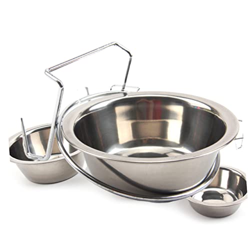 FOMIYES 2St Essenstabletts Hundestall Tasse Wasserspender für hundehütte hundesofa Hundefutter hängende Haustierschüssel Rostfreier Stahl Zubringer Haustierzubehör Geschirr Haustiernapf FOMIYES 2St Essenstabletts Hundestall Tasse Wasserspender für hundehütte hundesofa Hundefutter hängende Haustierschüssel Rostfreier Stahl Zubringer Haustierzubehör Geschirr Haustiernapf von FOMIYES