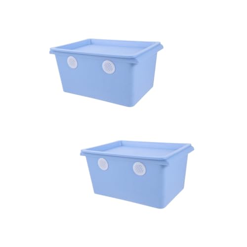 FOMIYES 2Er-Box Regenwurm-Zuchtbox Regenwurmbehälter Spinnen-Terrarium Reptilien Regenwurmhalter für den Innenbereich Futtermittel atmungsaktiv Wurmkiste Kompost Zubehör Container Plastik von FOMIYES