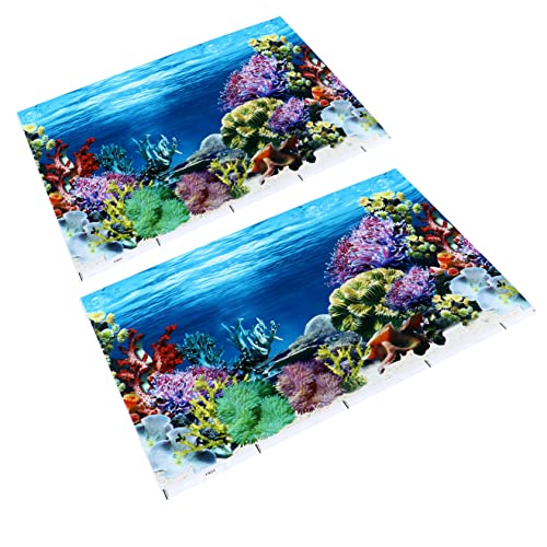 FOMIYES Aquarium- -Aufkleber 2er-Pack 3D-Aufkleber Statisch Haftend Blendfrei Einfach Anzubringen Als Dekoration für Aquarien 30 X 42 cm H FOMIYES Aquarium- -Aufkleber 2er-Pack 3D-Aufkleber Statisch Haftend Blendfrei Einfach Anzubringen Als Dekoration für Aquarien 30 X 42 cm H von FOMIYES