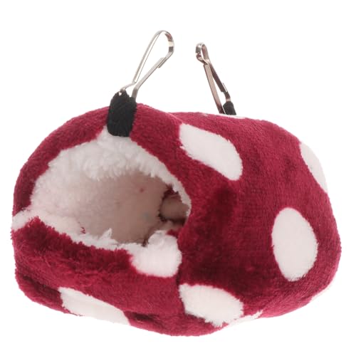 FOMIYES 2st Hängematte Warm Dot Spielzeuge Papageien Hamster Frettchen Hängendes Zeltbett Hamsterversteck Papageien Kuscheln in Der Hängematte Mäuse Warmer Käfig Stoffhase Ernährung Wurf von FOMIYES