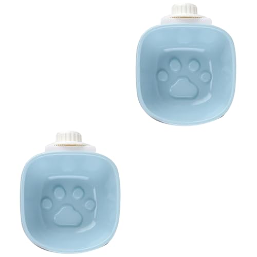 FOMIYES 2st Breit Futternapf Futter- Und Wassernapf Hundefutter Hängende Haustierschüssel Abnehmbare Wasserschale Feeder Doppelter Hundenapf Die Katze Kleine Und Mittelgroße Hunde von FOMIYES