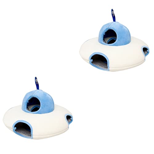 FOMIYES 2 Stücke Indoor Hamster Käfig Haustier Hängen Bett Und Nest Für Hamster Eichhörnchen Mäuse von FOMIYES