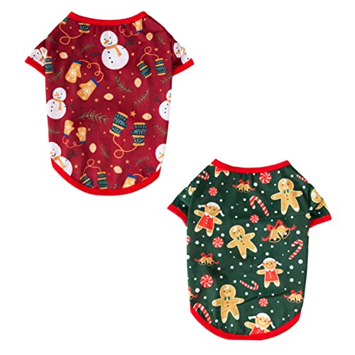 FOMIYES 2St Haustier-Weihnachtskleidung Welpenkostüm Welpenpyjama für kleine Hunde Hunde-Hoodie Hundebekleidung Haustierkleidung Hündchen Shirt zweibeinige Kleidung Hundekleidung Baumwolle FOMIYES 2St Haustier-Weihnachtskleidung Welpenkostüm Welpenpyjama für kleine Hunde Hunde-Hoodie Hundebekleidung Haustierkleidung Hündchen Shirt zweibeinige Kleidung Hundekleidung Baumwolle von FOMIYES