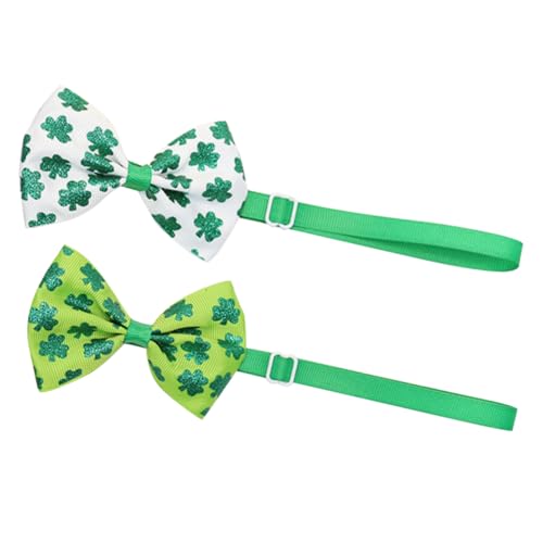 FOMIYES 2stücke Adjustable Pet Bow Ties Für Hunde Und Katzen Patrick's Day Dekoration Grünes Und Weißes Design Für Feiertagsfeiern Und Kostüme FOMIYES 2stücke Adjustable Pet Bow Ties Für Hunde Und Katzen Patrick's Day Dekoration Grünes Und Weißes Design Für Feiertagsfeiern Und Kostüme von FOMIYES