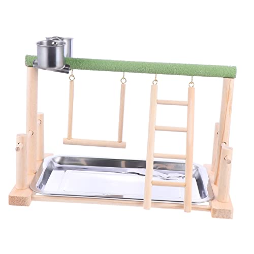 FOMIYES 2 Stücke Papagei Spielplatz Stehen Vogel Schaukel Holz Spielen Ausrüstung Vogel Spielzeug für Papagei FOMIYES 2 Stücke Papagei Spielplatz Stehen Vogel Schaukel Holz Spielen Ausrüstung Vogel Spielzeug für Papagei von FOMIYES