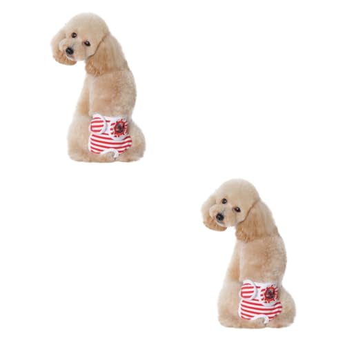 FOMIYES ädchenkleidung 2St Hundeunterwäsche Hundephysiologische Hosen Welpen-Shirts Welpenwindeln Kleider Kleidung Haustierwindeln Hygienehosen für Haustiere Hündchen Sicherheitshose rot FOMIYES ädchenkleidung 2St Hundeunterwäsche Hundephysiologische Hosen Welpen-Shirts Welpenwindeln Kleider Kleidung Haustierwindeln Hygienehosen für Haustiere Hündchen Sicherheitshose rot von FOMIYES