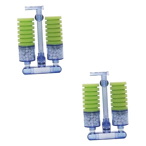 FOMIYES 2St 20-Gallonen-Aquariumfilter 55 Aquarium Pumpe biochemischer Schwamm Krugwasser Sieb Wasserkrug Aquarienfilter pneumatischer biochemischer Tank An der Wand montiert Wasserfilter von FOMIYES