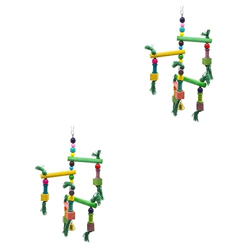 FOMIYES 2 Stück Holz-schaukelleiter-Spielzeug Für Papageien Vogel-kletterspiel Interaktives Nymphensittich-Spielzeug Sicheres Vogelspielzeug Vogelspielplatz-schaukelleiter FOMIYES 2 Stück Holz-schaukelleiter-Spielzeug Für Papageien Vogel-kletterspiel Interaktives Nymphensittich-Spielzeug Sicheres Vogelspielzeug Vogelspielplatz-schaukelleiter von FOMIYES