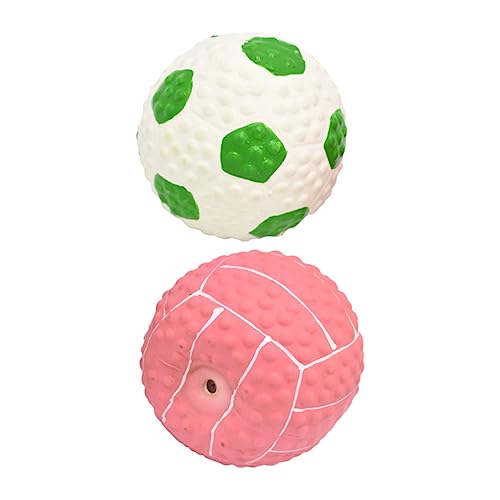 FOMIYES 2er-Pack Hochelastische Hundebälle Für Aggressive Kauer Interaktives Trainingsspielzeug Mit Quietschgeräusch Tragbar Für Hunde FOMIYES 2er-Pack Hochelastische Hundebälle Für Aggressive Kauer Interaktives Trainingsspielzeug Mit Quietschgeräusch Tragbar Für Hunde von FOMIYES