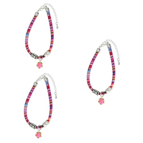 FOMIYES 3 Stück Sicherheits-katzenhalsband Mit Abreißsicherung Verstellbar Für Kätzchen Einzigartiger Weiches Material FOMIYES 3 Stück Sicherheits-katzenhalsband Mit Abreißsicherung Verstellbar Für Kätzchen Einzigartiger Weiches Material von FOMIYES