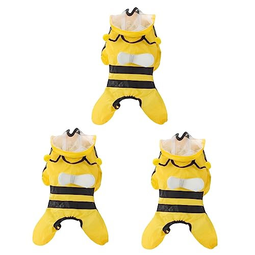 FOMIYES 3 Stücke Hund Regenmantel Biene Form Pet Poncho Pet Regenbekleidung Welpen Regenmantel Modische Regen Getriebe FOMIYES 3 Stücke Hund Regenmantel Biene Form Pet Poncho Pet Regenbekleidung Welpen Regenmantel Modische Regen Getriebe von FOMIYES