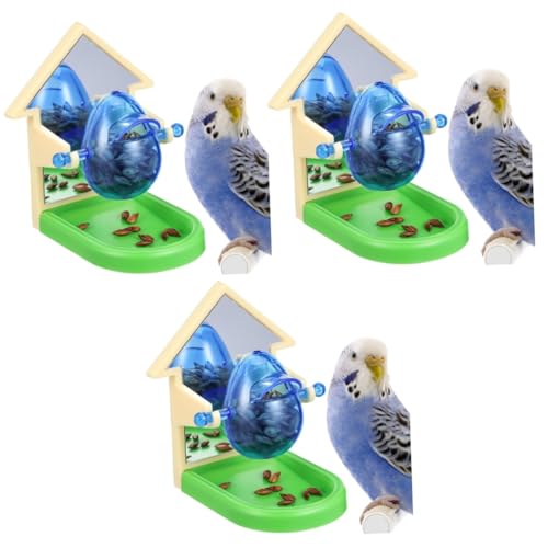 FOMIYES 3 STK fehlende Lebensmittelspielzeuge Papageien-Futterspielzeug interessantes Papageienspielzeug Haustier Vogel Spielzeug Haustier-Vogel-Trainingsspielzeug Vögel von FOMIYES