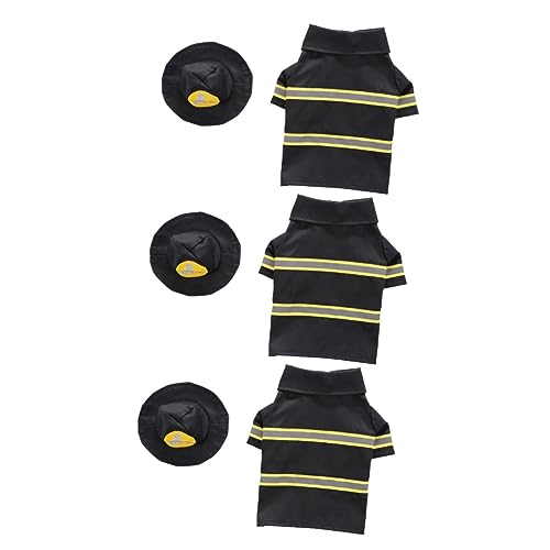 FOMIYES 3 Sets Haustierkleidung Feuerwehrmann-Performance-partykostüm Verwandelter Mantel Bequeme Größe S Schwarz Für Hunde Katzen Und Welpen FOMIYES 3 Sets Haustierkleidung Feuerwehrmann-Performance-partykostüm Verwandelter Mantel Bequeme Größe S Schwarz Für Hunde Katzen Und Welpen von FOMIYES