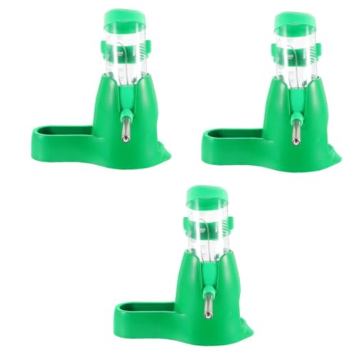 FOMIYES 3 Sets Reiseflaschen Für Haustiere Fütterungszubehör Für Hamster Und Ratten Mehrzweck-Wasser-futterkessel Einfach Zu Montieren Langlebige Halterung von FOMIYES