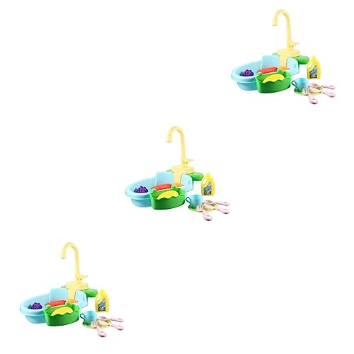 FOMIYES 3 Sätze Vogelbad Haustierwanne Vogel-badezimmerspielzeug Schaukel Für Spielset Haustier Badewanne Sittich Badewanne Duschzubehör Papageienkäfig Eltern-Kind Plastik Vogelkäfig von FOMIYES