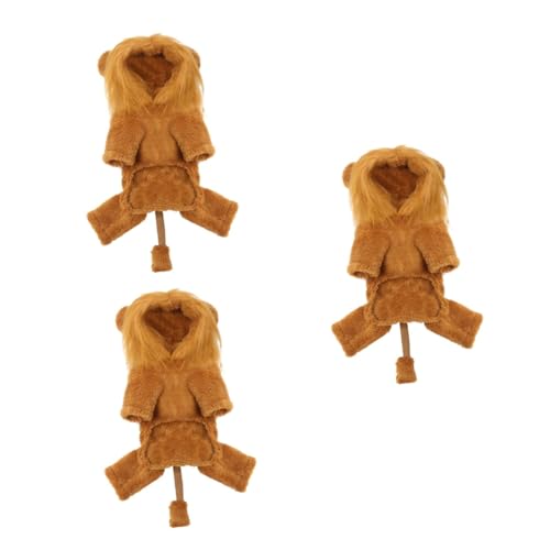 FOMIYES 3-teiliges Lustiges Löwen-Halloween-kostüm Für Hunde Hundekleidung Für Outdoor-aktivitäten Cosplay-kostüm Für Haustierhunde FOMIYES 3-teiliges Lustiges Löwen-Halloween-kostüm Für Hunde Hundekleidung Für Outdoor-aktivitäten Cosplay-kostüm Für Haustierhunde von FOMIYES