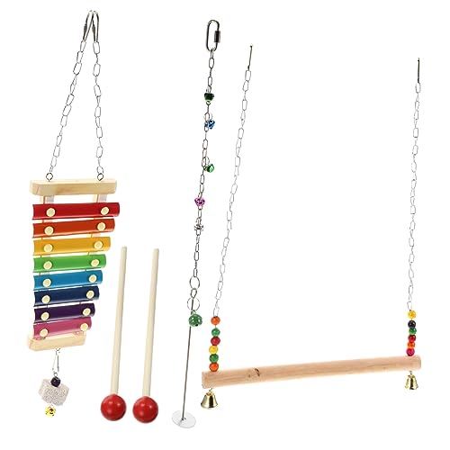 FOMIYES Vogelspielzeug Nymphensittichspielzeug 3-in-1-papageienschaukel Xylophon-Spielzeug Mit Obstspieß Stabiles Papageien-spielzeugset Für Vögel FOMIYES Vogelspielzeug Nymphensittichspielzeug 3-in-1-papageienschaukel Xylophon-Spielzeug Mit Obstspieß Stabiles Papageien-spielzeugset Für Vögel von FOMIYES