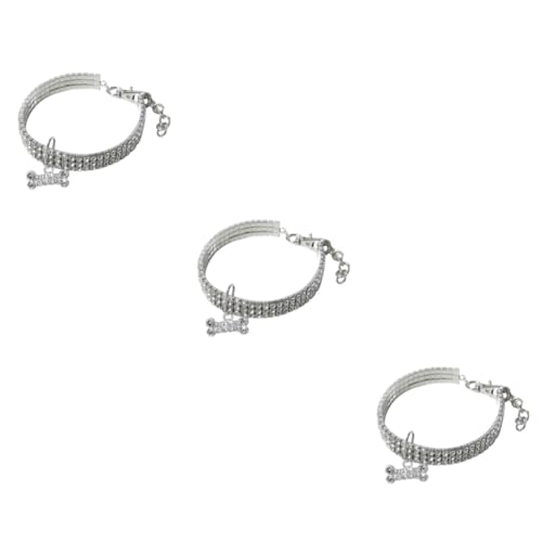 FOMIYES 3 Stück Ecklace Haustierschmuck Strass Hundehalsband Hundehalsband Elastische Haustierhalskette Für Mittelgroße Und Große Hunde FOMIYES 3 Stück Ecklace Haustierschmuck Strass Hundehalsband Hundehalsband Elastische Haustierhalskette Für Mittelgroße Und Große Hunde von FOMIYES