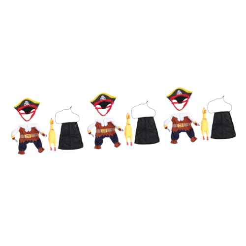 FOMIYES 3-teiliges Set Haustierkostüm Hundekleidung Halloween Hund Halloween Kostüme Piratenanzug Haustier Cosplay Transformierte Kleidung FOMIYES 3-teiliges Set Haustierkostüm Hundekleidung Halloween Hund Halloween Kostüme Piratenanzug Haustier Cosplay Transformierte Kleidung von FOMIYES