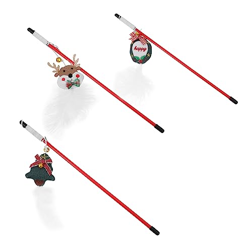 FOMIYES Weihnachtskätzchen-Sticks Interaktives Katzenspielzeug Katzen-Teasing-Spielzeug Heimtierbedarf FOMIYES Weihnachtskätzchen-Sticks Interaktives Katzenspielzeug Katzen-Teasing-Spielzeug Heimtierbedarf von FOMIYES