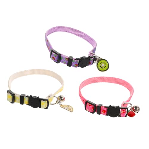 FOMIYES 3st Haustier Katzenhalsband Mädchen-Hijab Süßes Welpenhalsband Individuelle Katzenhalsbänder Halsband Für Haustier Hundehalsband Bedrucken Statement Kette Polyester Schmücken Mode von FOMIYES