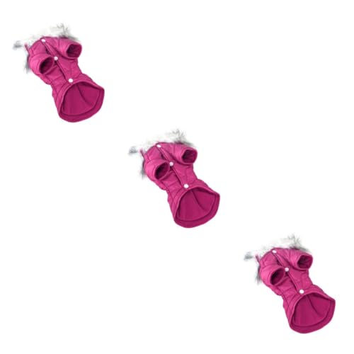 FOMIYES 3 Stücke Hund Mantel Haustier Warme Kleidung Zipper Größe M Rosy Weiche Innen Polsterung Für Hunde FOMIYES 3 Stücke Hund Mantel Haustier Warme Kleidung Zipper Größe M Rosy Weiche Innen Polsterung Für Hunde von FOMIYES