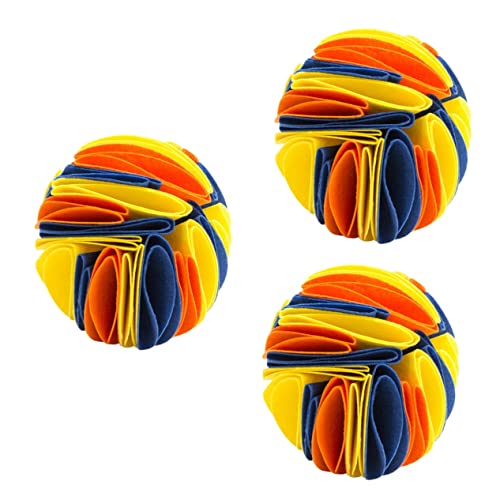 FOMIYES 3st Hundeschnüffelball Spielzeugball Filzstoff Haustier FOMIYES 3st Hundeschnüffelball Spielzeugball Filzstoff Haustier von FOMIYES