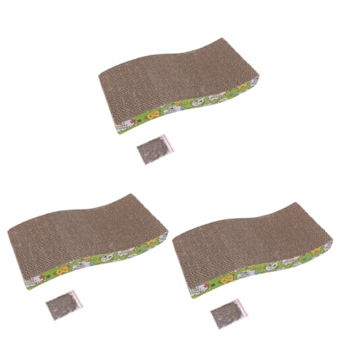 FOMIYES 3st Katzenkratzer Aus Pappe Katzenminze Kratzbaum Katze Kratzt Kratzbrett Für Katzen Katzenspielzeug Gebogener Katzenkratzer Katzenminze-Spielzeug Kratzpad Katzennest Haustier FOMIYES 3st Katzenkratzer Aus Pappe Katzenminze Kratzbaum Katze Kratzt Kratzbrett Für Katzen Katzenspielzeug Gebogener Katzenkratzer Katzenminze-Spielzeug Kratzpad Katzennest Haustier von FOMIYES