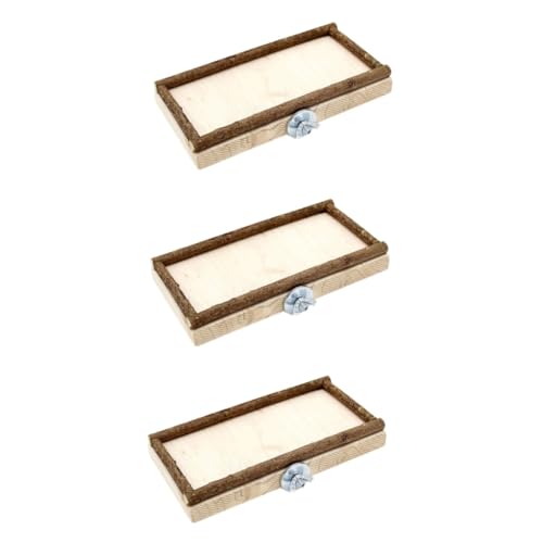 FOMIYES 3 Stücke Papagei Bord 10x15cm Holz Springen Plattform Spielzeug Fütterung Box Vogel Spielplatz FOMIYES 3 Stücke Papagei Bord 10x15cm Holz Springen Plattform Spielzeug Fütterung Box Vogel Spielplatz von FOMIYES