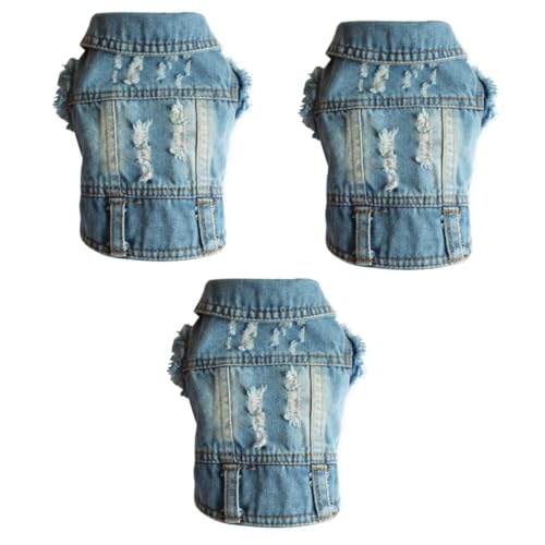 FOMIYES 3St Retro Styles summerdress cowboyweste Jeans Weste Dog Clothes for small Dogs Jeansjacke sommeroutfit Hunde Kleidung hundekleidung Hunde Weste laufweste Haustier Mantel FOMIYES 3St Retro Styles summerdress cowboyweste Jeans Weste Dog Clothes for small Dogs Jeansjacke sommeroutfit Hunde Kleidung hundekleidung Hunde Weste laufweste Haustier Mantel von FOMIYES