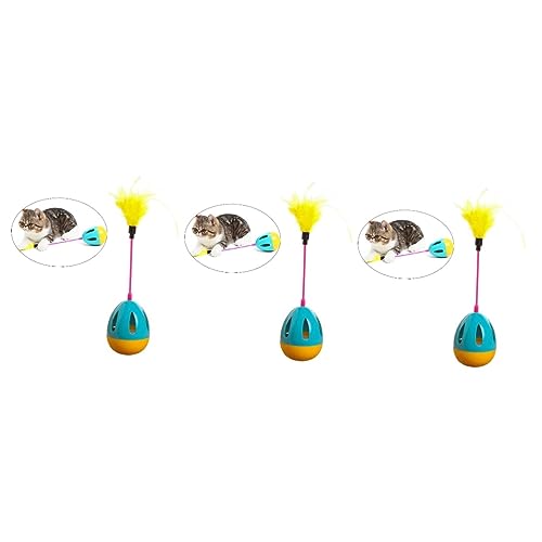 FOMIYES 3St die Katze Interaktives Katzenspielzeug Tumbler-Katzenspielzeug Katzenspielzeugbälle Spielzeuge Haustier neckendes Spielzeug Trommelkugel Haustier Katze Becher Katzen-Teaser FOMIYES 3St die Katze Interaktives Katzenspielzeug Tumbler-Katzenspielzeug Katzenspielzeugbälle Spielzeuge Haustier neckendes Spielzeug Trommelkugel Haustier Katze Becher Katzen-Teaser von FOMIYES