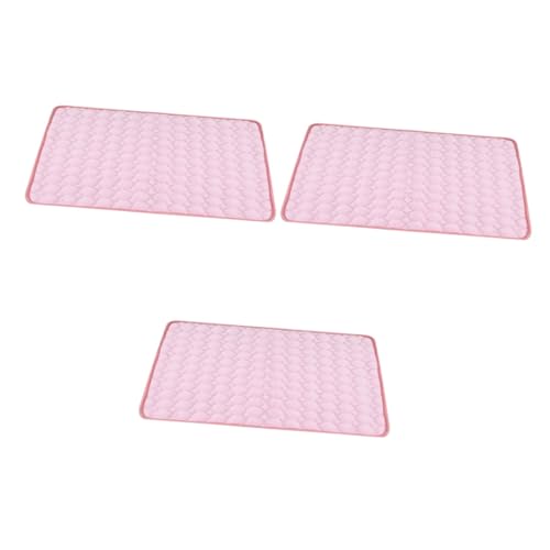 FOMIYES Zwinger 3St Hasenpfoten-Pads Guinea-Hüte Welpe Aquarium Buddha groß Sommer Hundeunterlagen Kissen für Haustiere Kissen für Katze Cool Haustiermatte Katze schlafmatte Rosa von FOMIYES