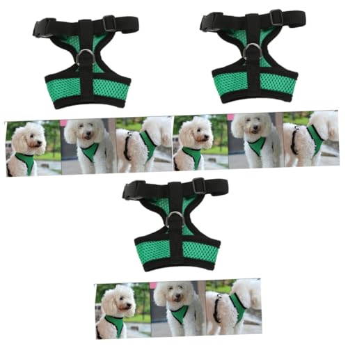 FOMIYES 3St Jacke Hundegeschirr Haustiere sicher Schildkrötenbecken mit Deckel Kettenschlaufe liefern Welpengeschirr Brustgeschirr für Hunde einstellbar Gurt Brustbedeckung von FOMIYES
