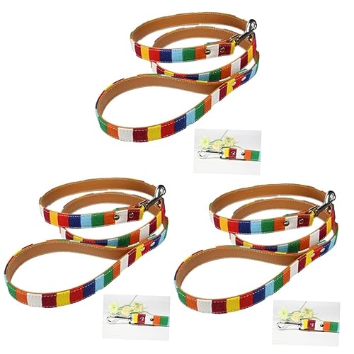FOMIYES 3St hundegurt hundelaufband Hunde Gurt Hundeleine Set hundegürtel keilriemen Regenbogenleine für Haustiere Heimtiertraining führen Leinen FOMIYES 3St hundegurt hundelaufband Hunde Gurt Hundeleine Set hundegürtel keilriemen Regenbogenleine für Haustiere Heimtiertraining führen Leinen von FOMIYES
