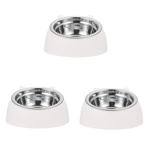 FOMIYES 3st Edelstahlschüssel Für Haustiere Katzennäpfe Wassernapf Für Katzen Weiß Rostfreier Stahl Hündchen FOMIYES 3st Edelstahlschüssel Für Haustiere Katzennäpfe Wassernapf Für Katzen Weiß Rostfreier Stahl Hündchen von FOMIYES
