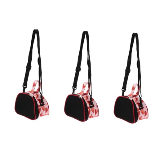 FOMIYES 3 Stücke Tier Träger Tasche Oxford Tuch Roll-träger Für Hamster Outdoor Reisetasche von FOMIYES